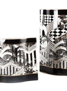 创意花器样板间客厅餐桌干花插花瓶摆件电视柜别墅会所样板房饰品