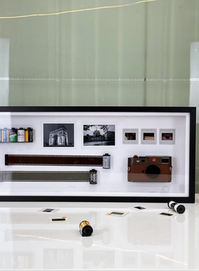 创始立体装饰画老相机真机拆机画老工匠装饰品样板间别墅饰品摆件