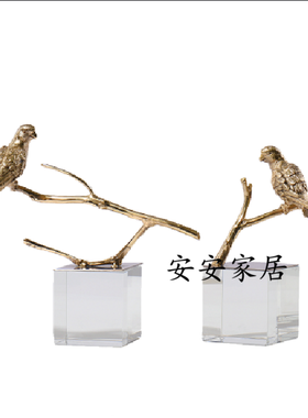 欧式风别墅样板房设计师水晶底座