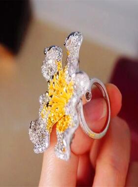 Classical高端渐变花瓣戒指