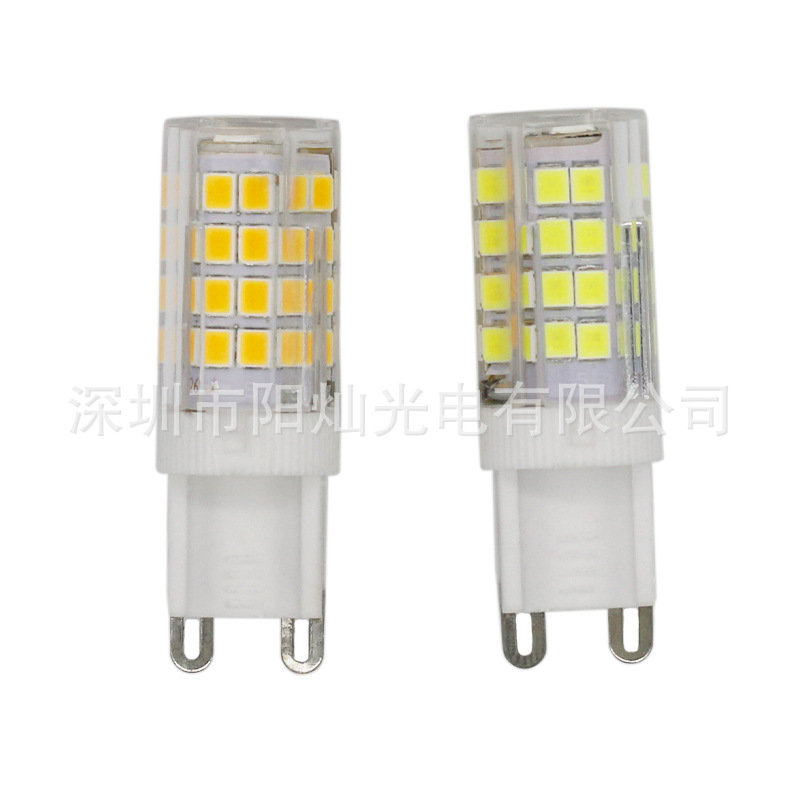 新款恒流无频闪led陶瓷G4G9E14玉米灯52-SMD2835 led光源 - 图1