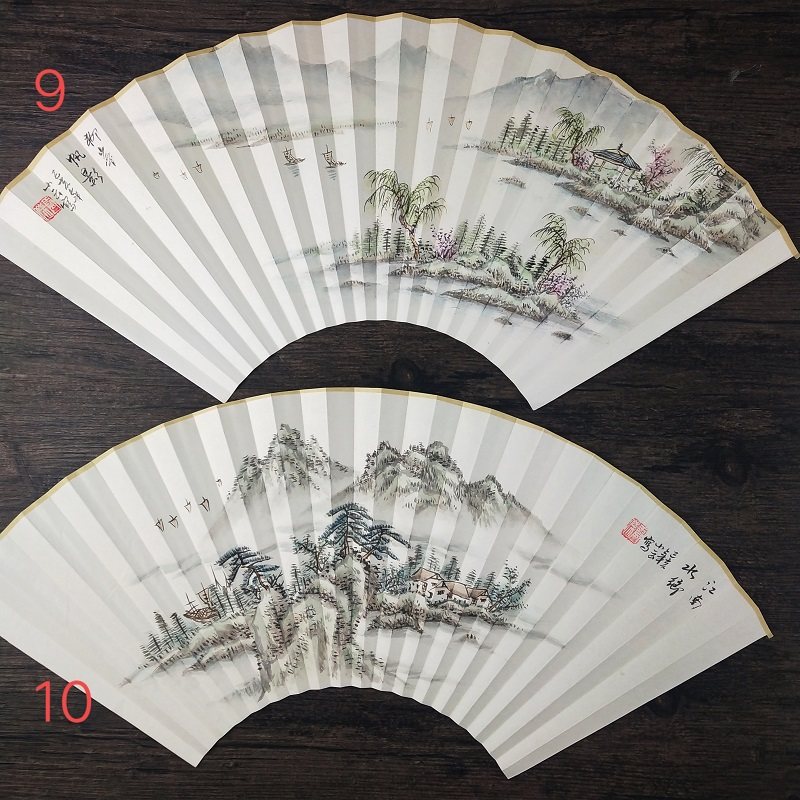 折扇扇面水墨,折扇扇面山水,折扇扇面画_大山谷图库