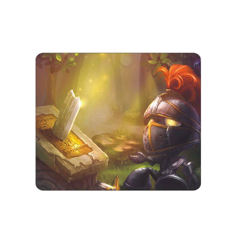 LOL英雄联盟超厚5mm鼠标垫高清精美防滑锁边电脑周边小骑士阿木木,淘宝优惠券,粉丝福利购,淘宝优惠卷