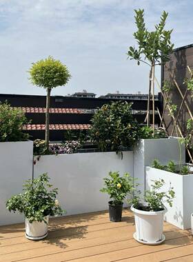 户外不锈钢花箱定制阳台种植箱广场商业街长方形花坛铁艺成品花槽