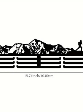 奖牌收纳挂架金属免打孔金牌展示架体育马拉松运动纪念挂钩登山