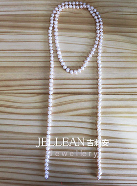 原创毛衣链百搭款配饰天然珍珠