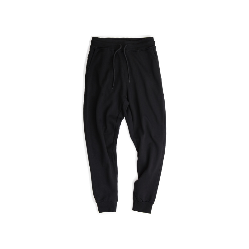 白彧 新款男高质全棉运动裤修身卫裤欧美简约百搭 JOGGER PANTS - 图3