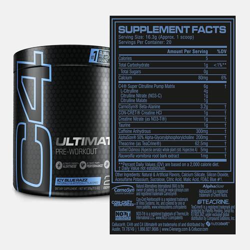 美国Cellucor金属究极氮泵健身运动竞技肌肉力量爆发 C4 Ultimate - 图1