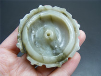 Q3 6 years ago Hong Kong in China for dozens years and Tian jade with the three-dimensional round carved handcarved lotus