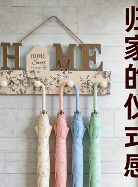 玄关入户北欧复古装饰挂钩收纳