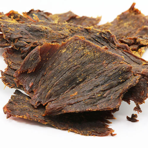 温州特产 湖岭牛肉干手撕黑牛肉干 420克 五香味桶装零食小吃 - 图1