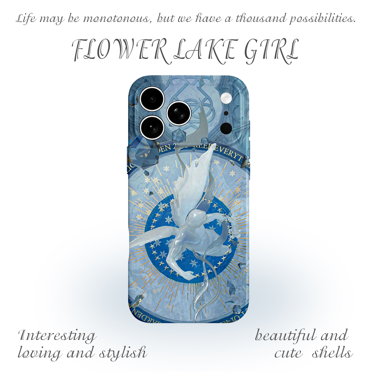 【神明赎昧】艺术天使雕塑适用iPhone17/16promax手机壳华为mate60软OPPOreon12苹果14小众vivoX200一加ACE3V - 图0