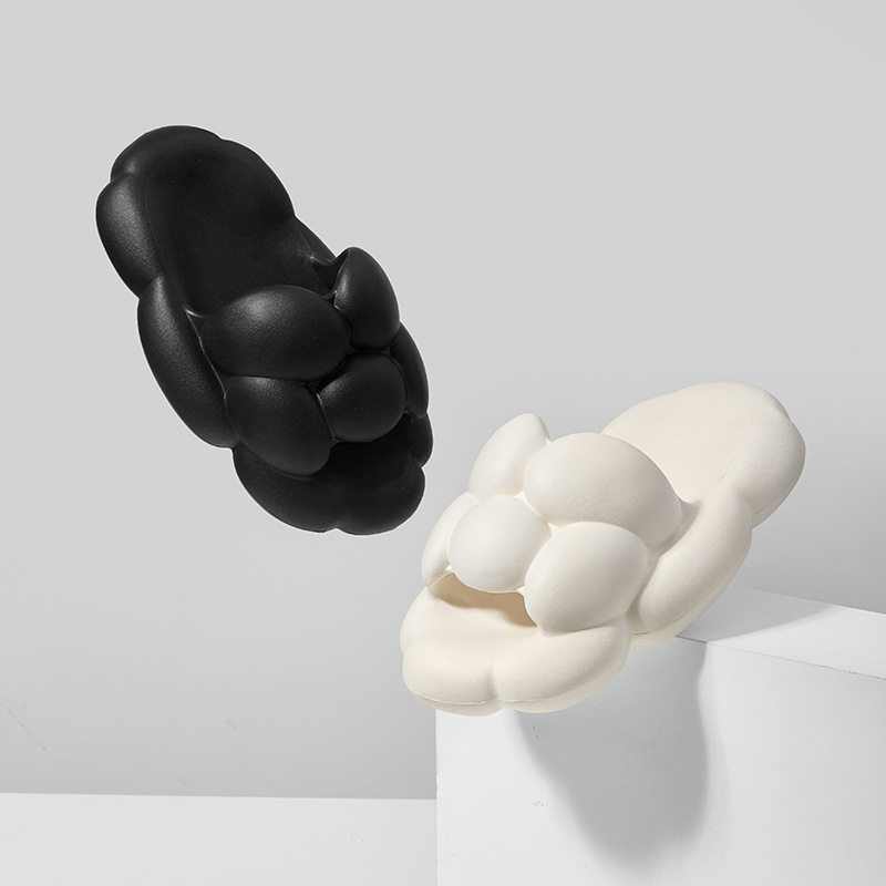 进口新款蛋蛋鞋大厚底踩屎感凉拖鞋女夏季防滑家居拖鞋家用室内凉 - 图0