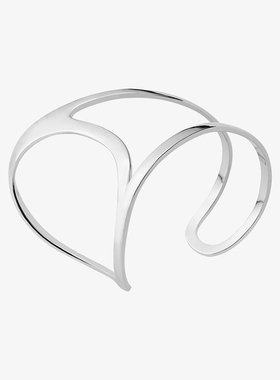 原创设计简约开口手镯中性朋克女