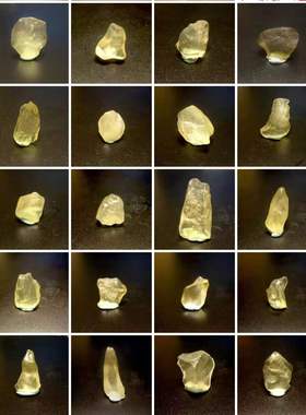 天然埃及利比亚沙漠陨石冲击玻璃