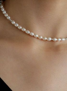 小众高级感气质天然珍珠项链女