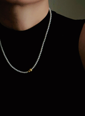 优雅气拉丝葫芦天然珍珠项链手链