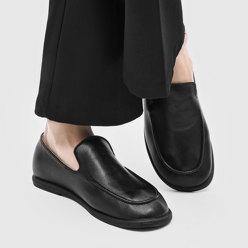 平底一脚蹬乐福鞋男款极简风通勤懒人穆勒鞋女休闲百搭情侣勃肯鞋,淘宝优惠券,粉丝福利购,淘宝优惠卷