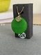 Genuine natural Burmese jadeite A-grade ice seed Yang green Wushi brand pendant 18k gold inlaid female jade pendant necklace