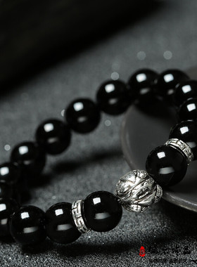 曜石貔貅本命年手链潮流手串饰品