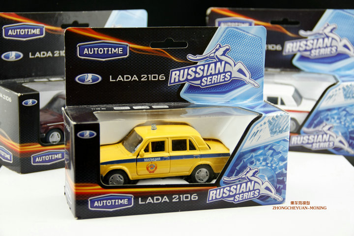 包邮 1:36 苏联俄罗斯 拉达 LADA2106 回力汽车模型玩具 多色 - 图2