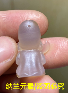 天然玛瑙玉髓雕刻关公吊坠关羽武财神挂件男女