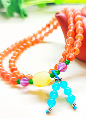 南红玛瑙四川凉山多层本命年手串