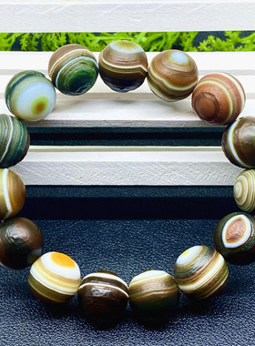 男玛瑙原石民族风眼睛石