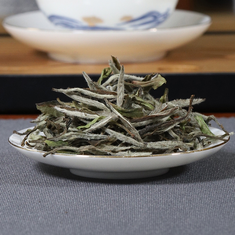 大沁白茶福鼎白茶2020年磻溪明前蓝罐正品白牡丹散茶50克罐装茶叶