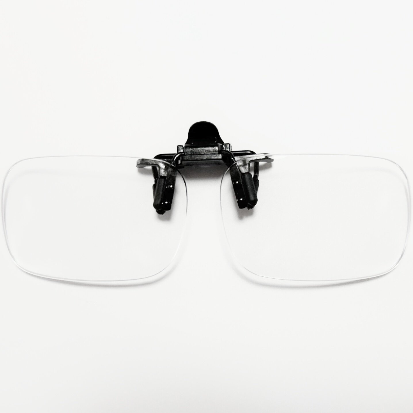 老花夹片无框透明眼镜片上翻夹子中老年超轻翻盖放大看小字高清晰