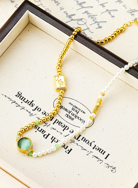 珍珠项链秋冬套装高级感毛衣链百搭小众轻奢锁骨 women necklace