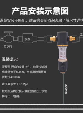 家用中央净水器全屋不锈钢滤网