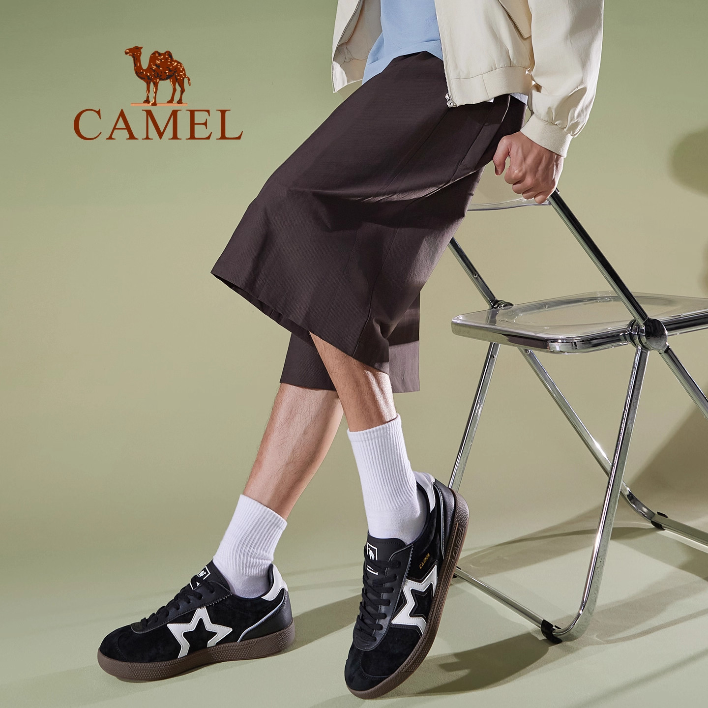 骆驼海星运动鞋男2026秋冬新款男鞋板鞋透气复古德训鞋休闲鞋子,淘宝优惠券,粉丝福利购,淘宝优惠卷