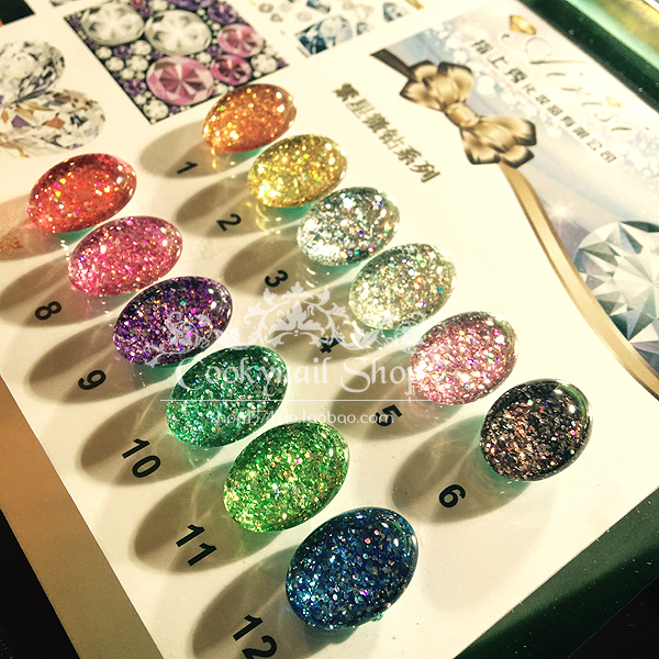 美甲用品公主駕到甲油膠AS airisi nail 繁星微鑽膠 璀璨閃度12色
