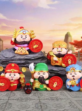 【镇宅门神】秦叔宝尉迟恭玄关钟馗镇小人灶神工位办公室桌面摆件