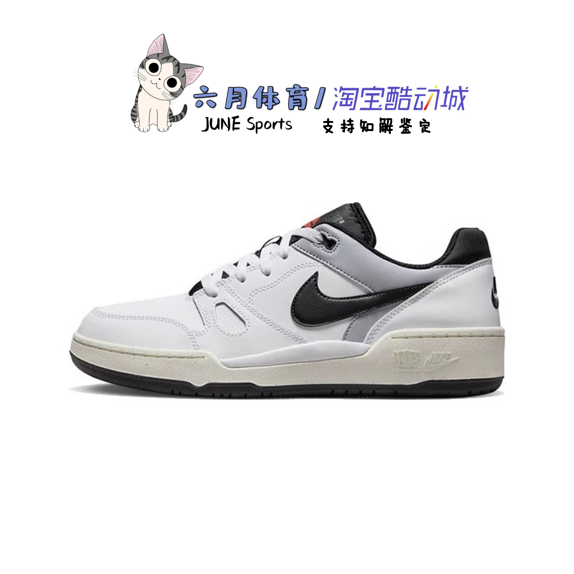 Nike 耐克FULL FORCE LO简版小空军低帮复古百搭滑板鞋FB1362-101 - 图0