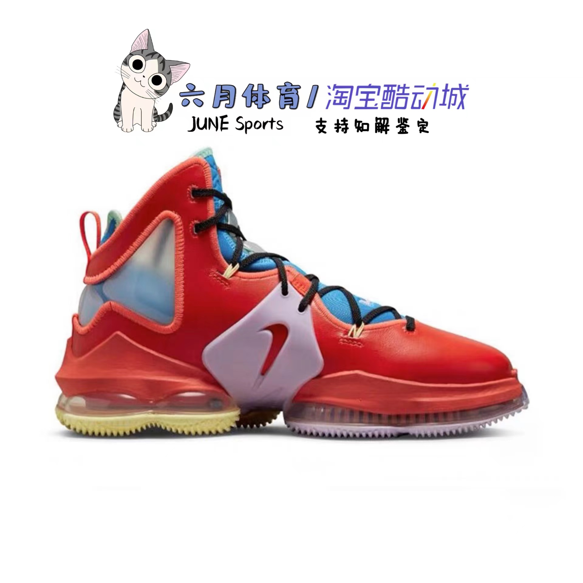 耐克 Nike Lebron 19 EP 实战篮球鞋詹姆斯19彩色鹭鸯 DQ7548-600 - 图1