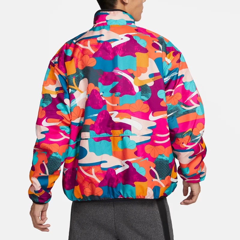 Nike  羊羔绒外套男新年款保暖立领夹克FD4057-010 - 图2