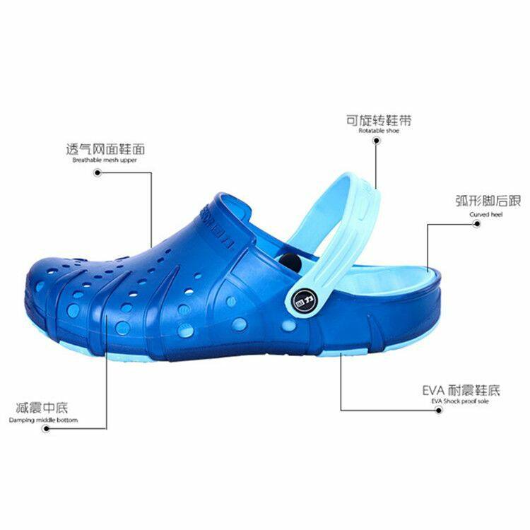 回力洞洞鞋耐磨男凉鞋水晶软底夏防水沙滩鞋轻便包头凉拖透气男鞋,淘宝优惠券,粉丝福利购,淘宝优惠卷