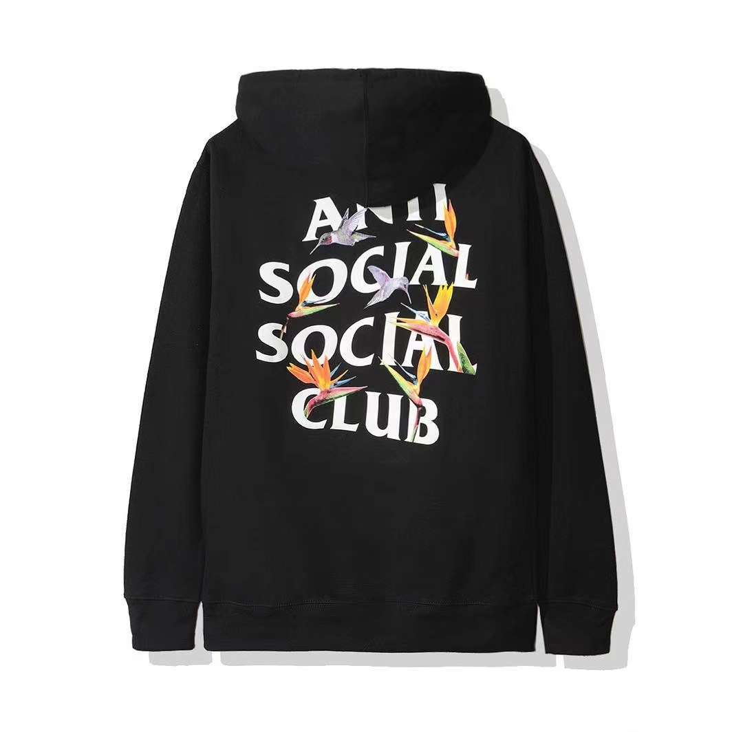 Anti Social Social Club ASSC新款美潮卫衣情侣小众宽松套头帽衫-图0