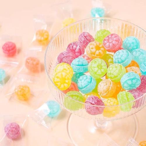 高颜值花瓣水果硬糖儿童零食什锦多种口味混合硬糖果网红爆款喜糖 - 图2