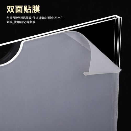 A4亚克力卡槽双层 插盒插槽a4有机板医院插纸盒透明塑料盒定制 - 图0
