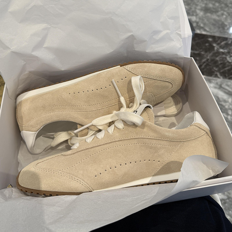 正品高端牛皮版复古德训鞋女鞋2025秋季新款阿甘鞋运动休闲鞋女款,淘宝优惠券,粉丝福利购,淘宝优惠卷