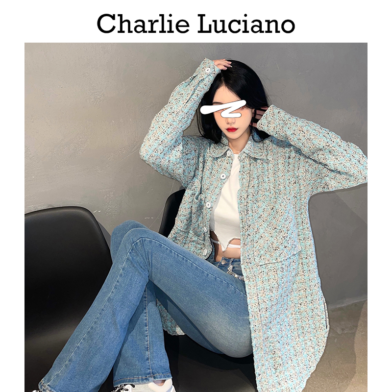 Charlie Luciano衬衫 CL外套情侣格子衬衫潮牌CL衬衫