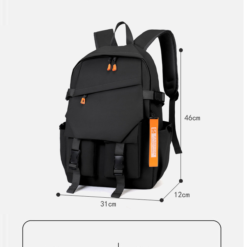 新款双肩包男女休闲百搭通勤上课包轻便防水旅游背包中小学生书包,淘宝优惠券,粉丝福利购,淘宝优惠卷