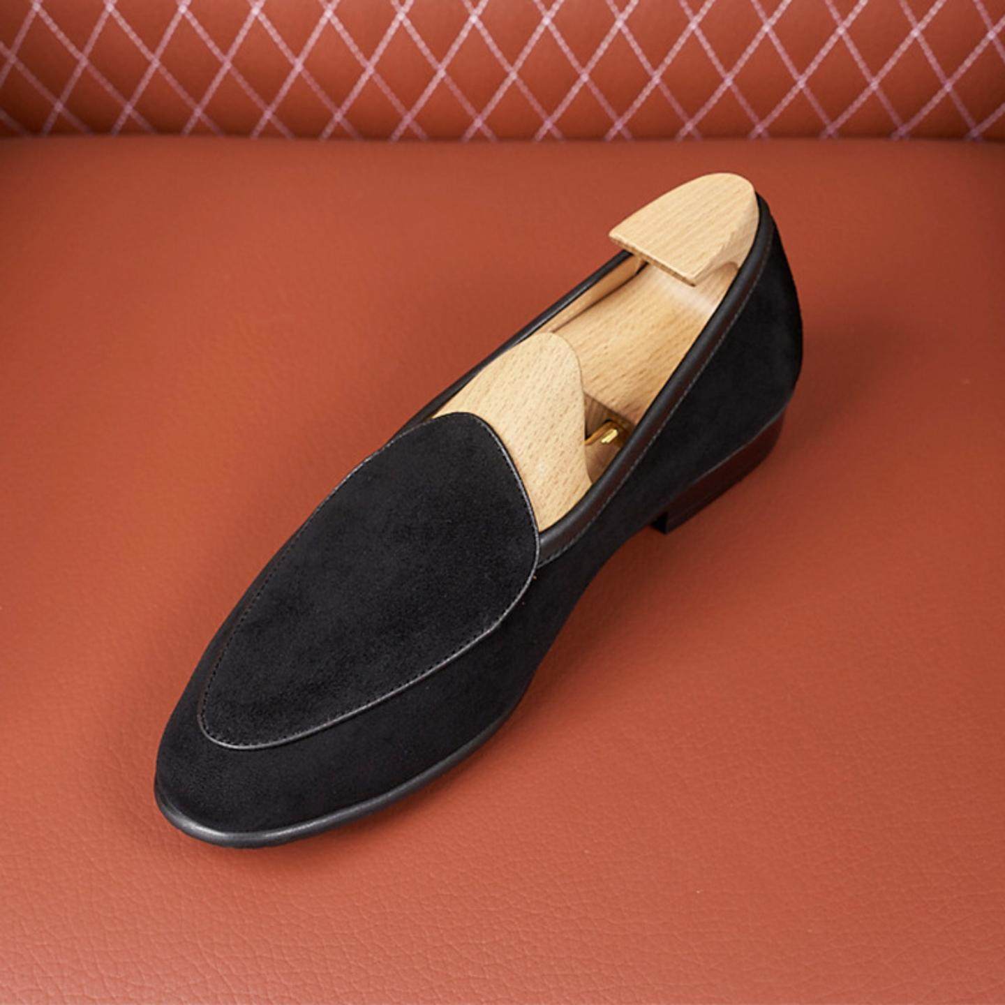 普洛克正品欧版便士乐福鞋圆头反绒皮男士乐福鞋英伦素面真皮男鞋,淘宝优惠券,粉丝福利购,淘宝优惠卷