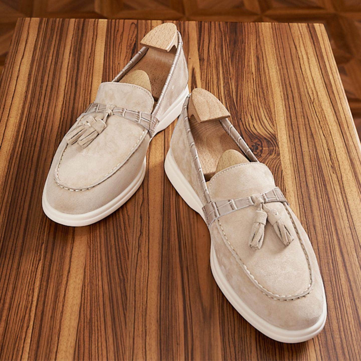 普洛克正品伦休闲真皮乐福鞋低帮透气流苏懒人男鞋羊绒磨砂乐福鞋,淘宝优惠券,粉丝福利购,淘宝优惠卷