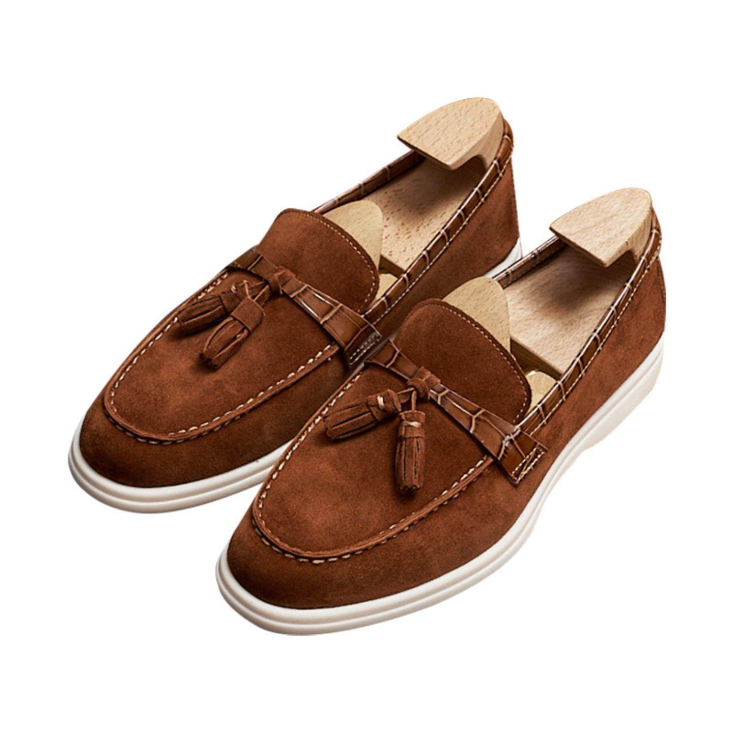 普洛克正品伦休闲真皮乐福鞋低帮透气流苏懒人男鞋羊绒磨砂乐福鞋,淘宝优惠券,粉丝福利购,淘宝优惠卷