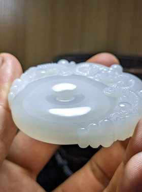 玉化贝吊坠把件三阳开泰海南潭门