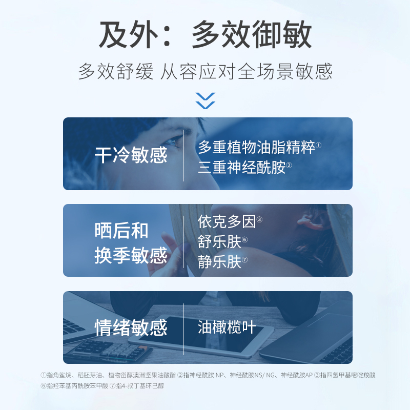 清仓！梵琳舒缓保湿乳液敏肌修护屏障全能补水高保湿急救面霜乳霜 - 图2